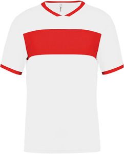 Proact PA4001 - Kurzarm-Trikot für Kinder White / Sporty Red