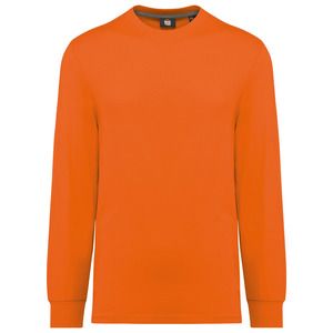 WK. Designed To Work WK303 - Umweltfreundliches Unisex-T-Shirt mit langen Ärmeln Fluorescent Orange