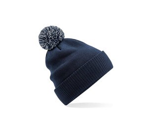 BEECHFIELD BF450R - RECYCLED SNOWSTAR® BEANIE French Navy / Light Grey