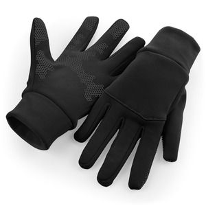 Beechfield B310 - Softshell-Sporthandschuhe Black