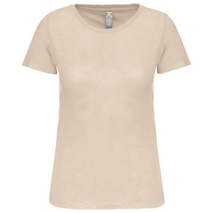 Kariban K3026IC - Damen-T-Shirt BIO150IC mit Rundhalsausschnitt Light Sand