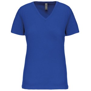 Kariban K3029IC - Damen-T-Shirt BIO150IC mit V-Ausschnitt Light Royal Blue
