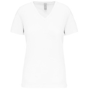 Kariban K3029IC - Damen-T-Shirt BIO150IC mit V-Ausschnitt Weiß