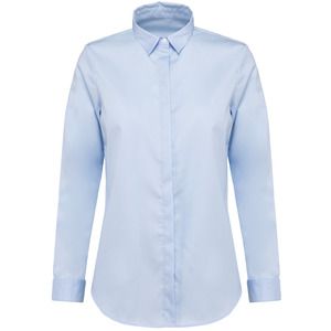 Kariban Premium PK507 - Twill-Damenhemd mit langen Ärmeln Essential Light Blue