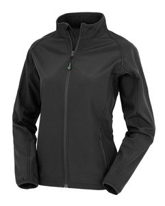 Result R901F - Recycelte Softshell-Damenjacke Black