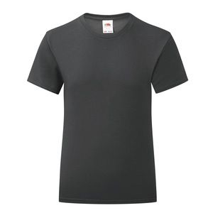 Fruit of the Loom SC61025 - Mädchen-T-Shirt Iconic 150 T Black