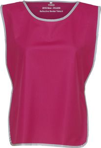 Yoko YHVJ259 - Hi Vis Reflective Border Tabard Himbeere