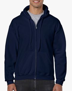 Gildan GIL18600 - Pullover mit Kapuzen mit voller Reißverschluss für ihn Navy