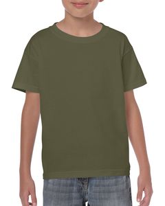 Gildan GIL5000B - T-Shirt schwere Baumwoll-SS für Kinder Militärisch Grün