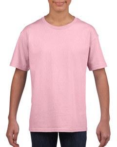 Gildan GIL64000B - T-Shirt Softstyle SS für Kinder Kinder Hellrosa