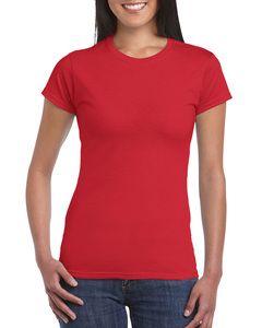 Gildan GIL64000L - T-Shirt Softstyle SS für für Rot