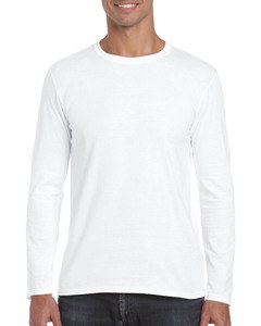 Gildan GIL64400 - T-Shirt Softstyle Ls für ihn Weiß
