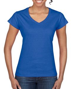 Gildan GIL64V00L - T-Shirt V-Ausschnitt Softstyle SS für sie Königsblau