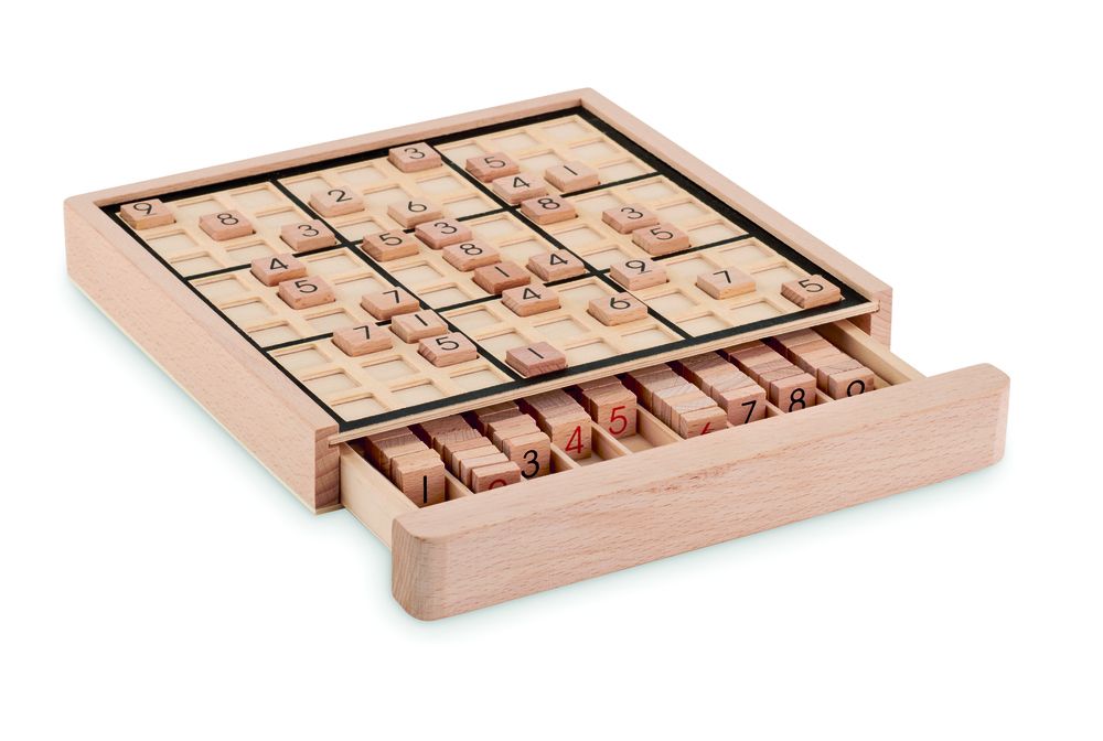 GiftRetail MO6793 - SUDOKU Sudoku-Brettspiel Holz