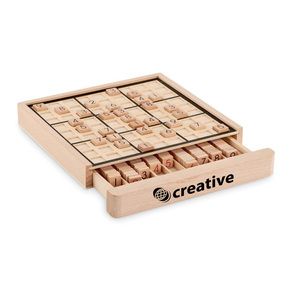 GiftRetail MO6793 - SUDOKU Sudoku-Brettspiel Holz Wood
