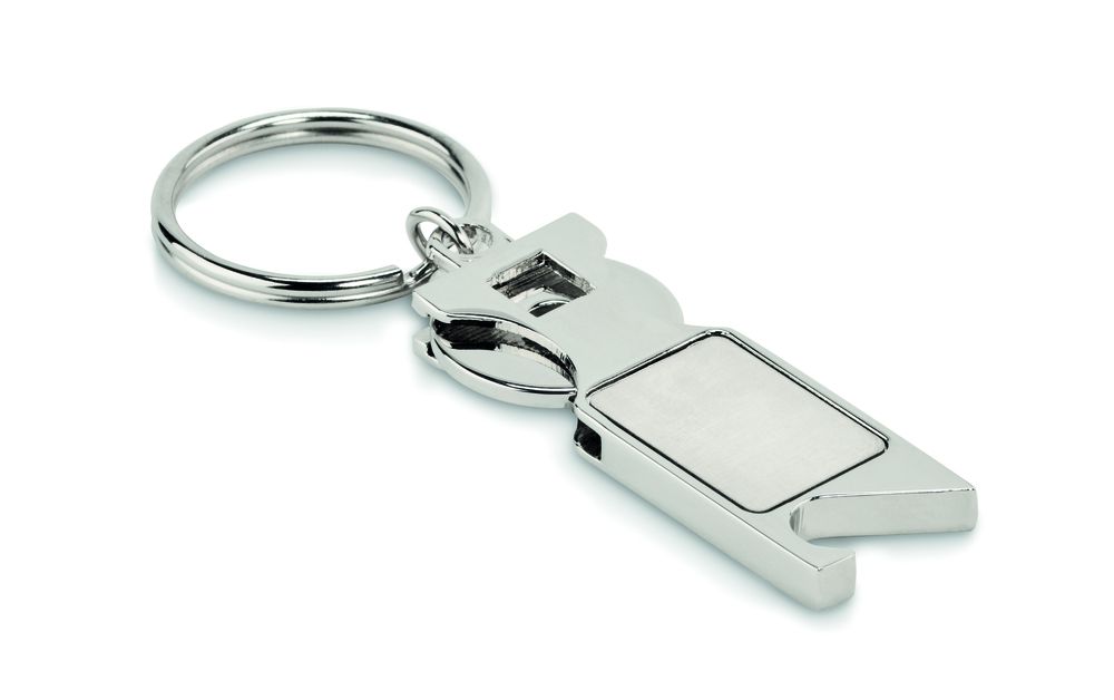 GiftRetail MO6824 - TOKEU Schlüsselring mit Münzhalter
