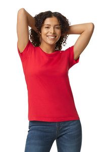 Gildan GIL65000L - T-Shirt Softstyle im Mittelgewicht für sie Rot