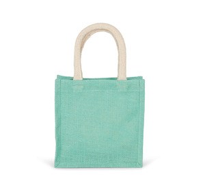 Kimood KI0272 - Jutetasche im Cabas-Stil Klein Ice Mint