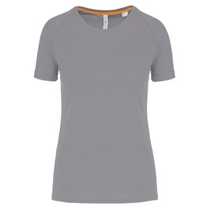 Proact PA4013 - Damen-Sportshirt aus Recyclingmaterial mit Rundhalsausschnitt Fine Grey