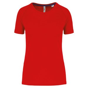 Proact PA4013 - Damen-Sportshirt aus Recyclingmaterial mit Rundhalsausschnitt Red