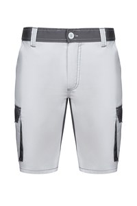 VELILLA 103021B - Zweifarbige Shorts White/Grey