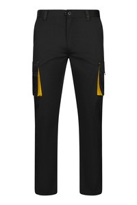 VELILLA 103024S - Zweifarbige Stretchhose Black/Yellow