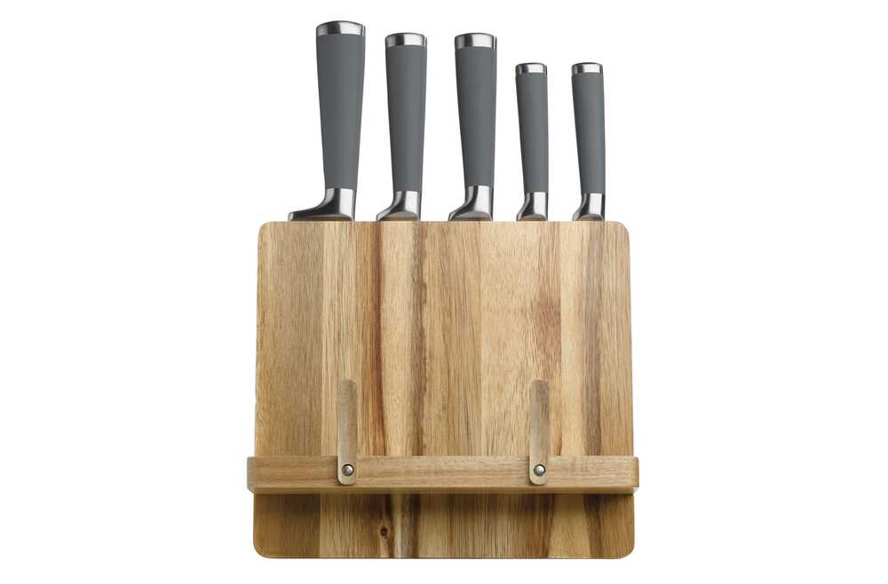 TopPoint LT94502 - Kochbuchständer mit 5 Messern