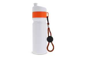 TopPoint LT98736 - Sportflasche mit Rand und Kordel 750ml White / Orange