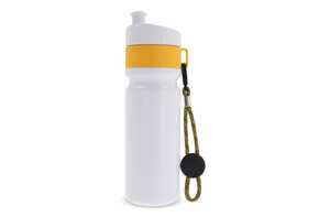 TopPoint LT98736 - Sportflasche mit Rand und Kordel 750ml White/Yellow