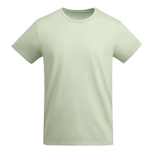 Roly CA6698 - BREDA Kurzärmeliges T-Shirt aus OCS-zertifizierter Bio-Baumwolle MIST GREEN