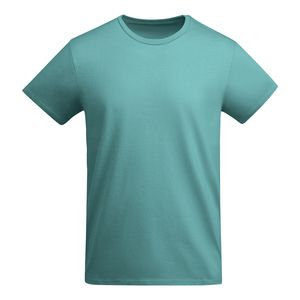 Roly CA6698 - BREDA Kurzärmeliges T-Shirt aus OCS-zertifizierter Bio-Baumwolle Dusty Blue