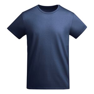 Roly CA6698 - BREDA Kurzärmeliges T-Shirt aus OCS-zertifizierter Bio-Baumwolle Marineblau