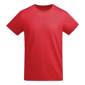 Roly CA6698 - BREDA Kurzärmeliges T-Shirt aus OCS-zertifizierter Bio-Baumwolle Rot