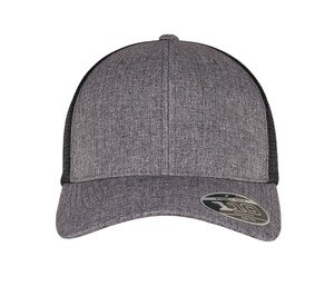 FLEXFIT F110MT - MESH 2-TONE CAP melange charcoal/black