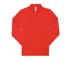 B&C BCU427 - Langarm-Poloshirt für Herren 210 Red