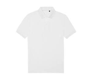 B&C BCU428 - Herren-Poloshirt 65/35 aus recyceltem Polyester Weiß
