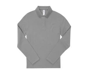 B&C BCW464 - Langärmeliges Poloshirt 210 für Damen Sport Grey