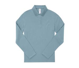 B&C BCW464 - Langärmeliges Poloshirt 210 für Damen Amalfi Blue