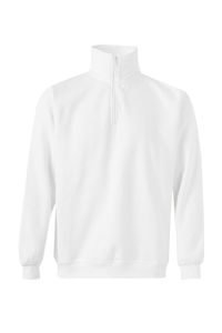 VELILLA 105702 - Viertel Zip Sweatshirt Weiß