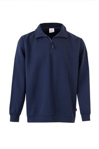 VELILLA 105702 - Viertel Zip Sweatshirt Navy Blue