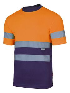VELILLA 305506 - HV zweifarbiges T-Shirt MARINE BLUE/HI-VIS ORANGE