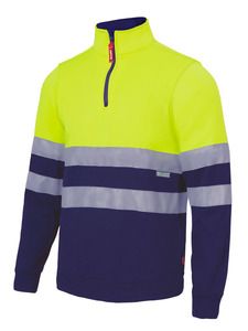 VELILLA 305701 - HV zweifarbig Sweatshirt NAVY BLUE/HI-VIS YELLOW