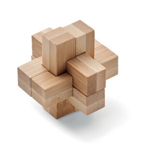 GiftRetail MO6988 - SQUARENATS Holzpuzzle/Gehirnjogging Bambus Wood