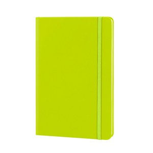 EgotierPro 30083 - A5 Notizbuch PU-Cover, elastisches Band, 96 Seiten LUXE Green