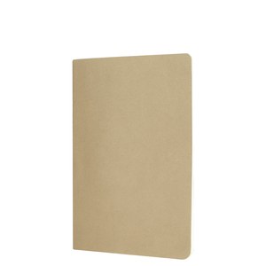 EgotierPro 39509 - Notizbuch aus Papier und Karton, 30 cremefarbene Streifenseiten PARTNER Natural