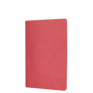 EgotierPro 39509 - Notizbuch aus Papier und Karton, 30 cremefarbene Streifenseiten PARTNER Rot