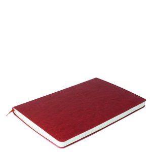 EgotierPro 39510 - Notizbuch mit flexiblem PU-Cover, 96 Blatt CORPORATE Rot