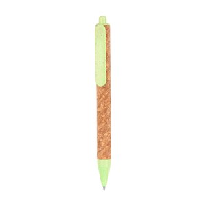 EgotierPro 50014 - Kork Körper Stift mit PP und Weizenfaser SWEDEN Green