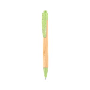 EgotierPro 50016 - Bambuskörper Stift mit PP und Weizenfaser MALMO Green