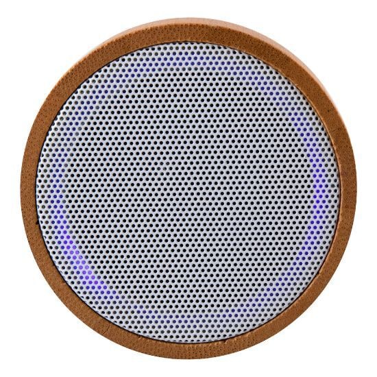 EgotierPro 50687 - Bambus Bluetooth-Lautsprecher, 3W, Freisprechfunktion, Radio MAINE
